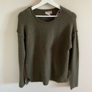 Forever 21 Dark Olive Green Soft Crewneck Sweater Size Small